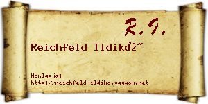 Reichfeld Ildikó névjegykártya