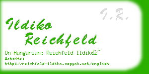 ildiko reichfeld business card